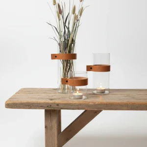 Glasvas med lyktor 3-pack