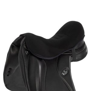 Acavallo Gel Seat Saver Dressage Dri-Lex Ortho-Coccyx 20mm Svart