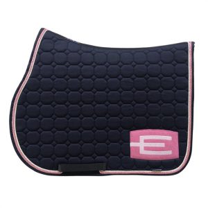 Equiline Octagon Hoppschabrak Marin med Rosa E-logga