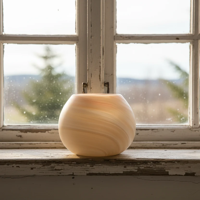 Ljuslykta Swirl, Peach
