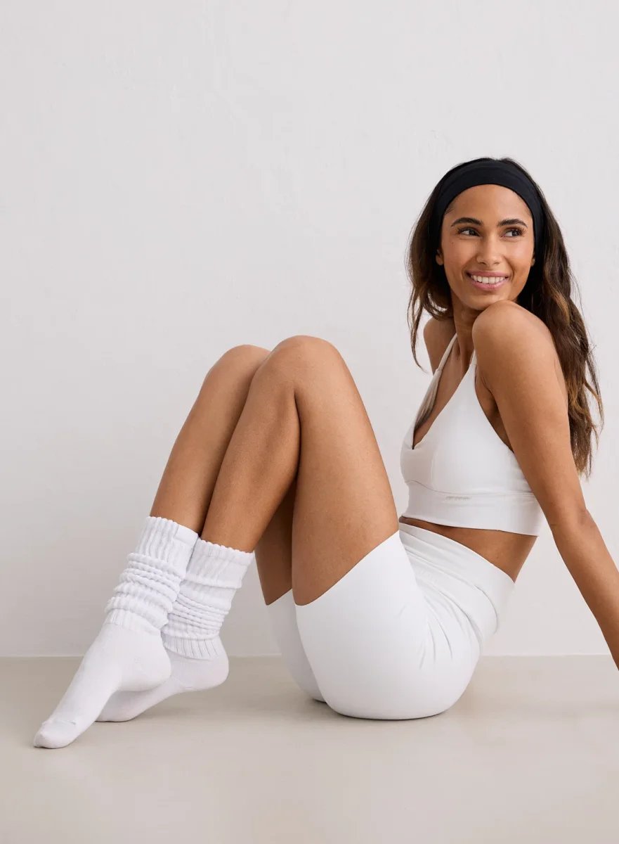 White Slouch Socks