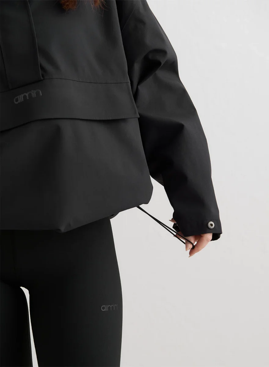 Black Waterproof Oversized Anorak - Bild 4