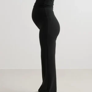 Black Sense Maternity Wide Petite Pants