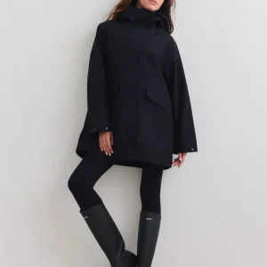 Black Waterproof Hood Jacket