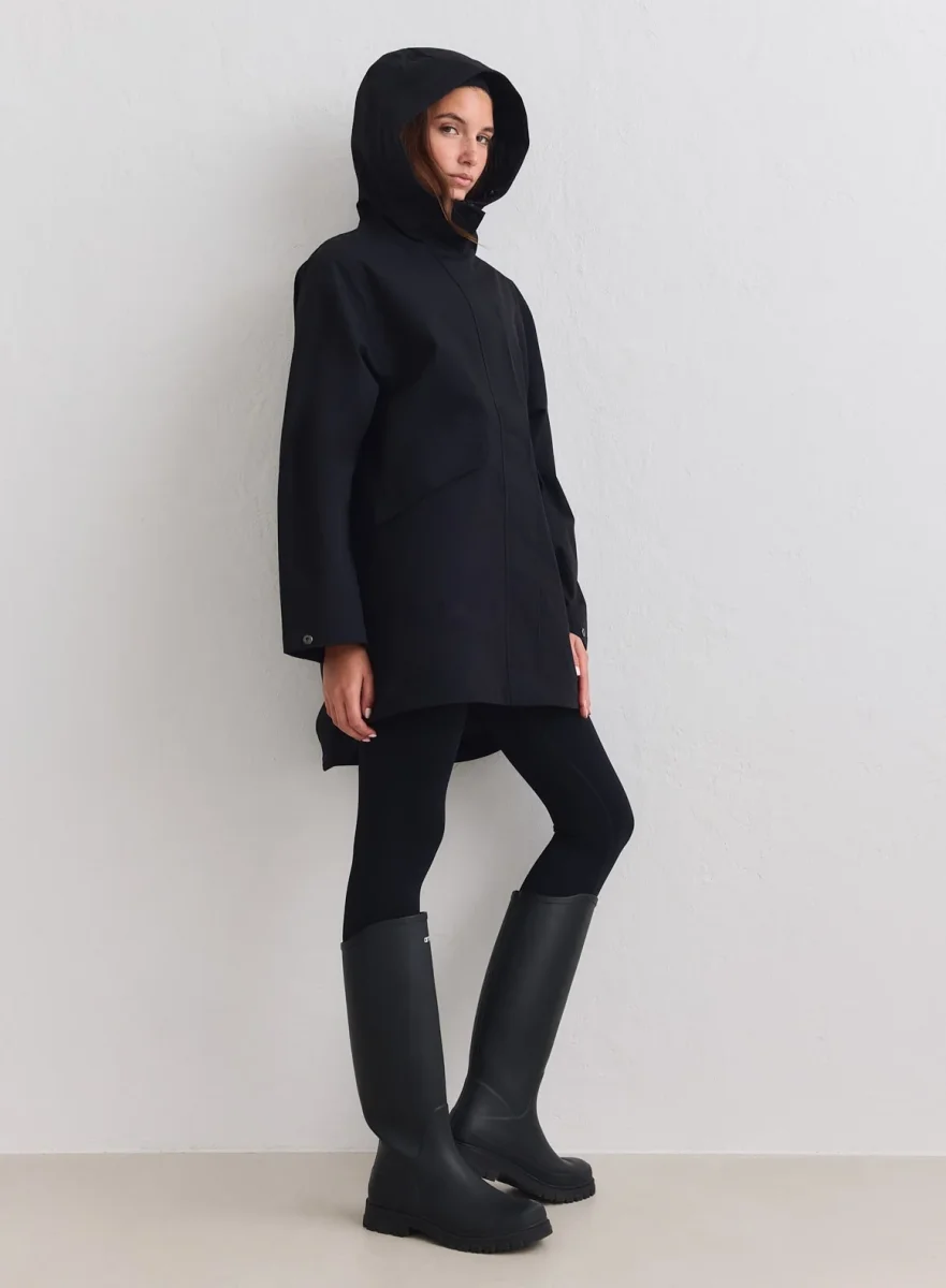 Black Waterproof Hood Jacket - Bild 4
