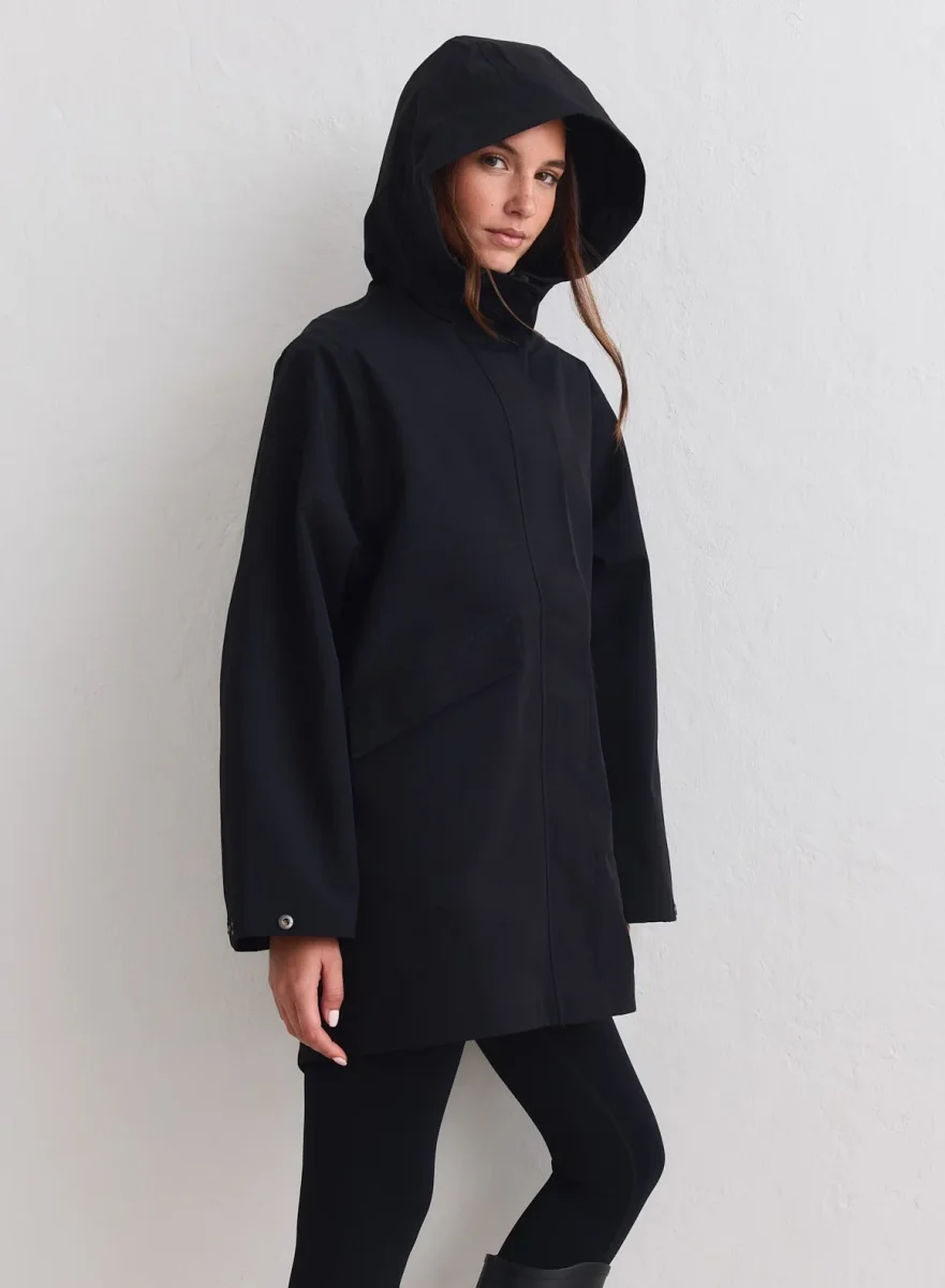 Black Waterproof Hood Jacket - Bild 5