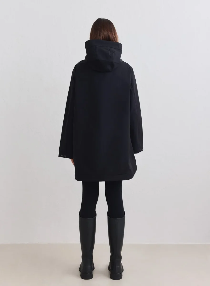 Black Waterproof Hood Jacket - Bild 7