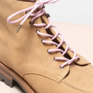 Pastellrosa | 4 mm runda vaxade skosnören